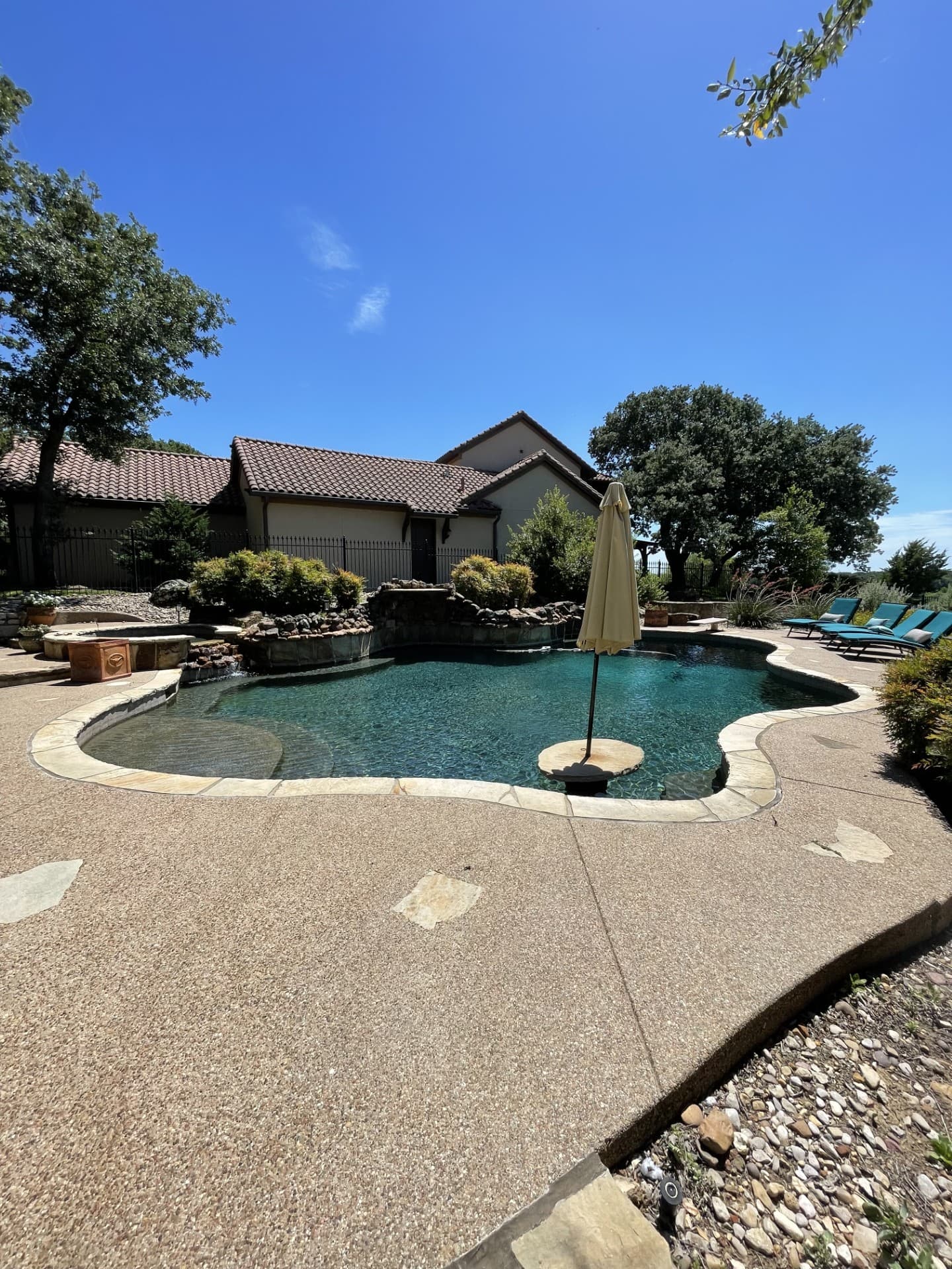 Backyard before complete makeover