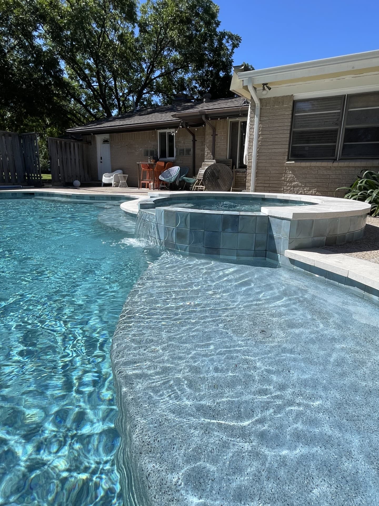 Modern pool renovation